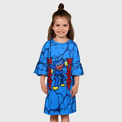 Платье клеш для девочки Хагги Вагги эффект трещин, цвет: 3D-принт — фото 2