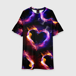 Детское платье Пламенное сердце - паттерн