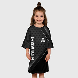 Платье клеш для девочки Mitsubishi Карбон, цвет: 3D-принт — фото 2