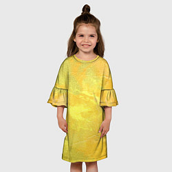 Платье клеш для девочки Осенние краски, цвет: 3D-принт — фото 2