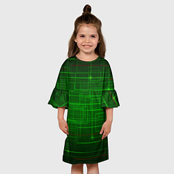 Платье клеш для девочки Нейросеть - текстура, цвет: 3D-принт — фото 2
