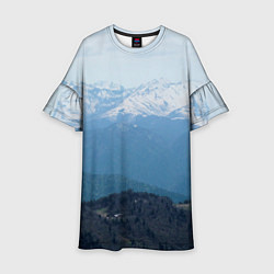 Детское платье Кавказские горы