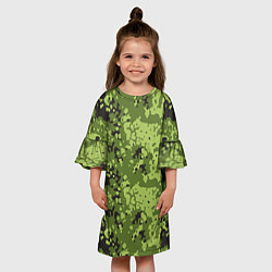 Платье клеш для девочки Камуфляж M-84, цвет: 3D-принт — фото 2