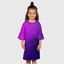 Платье клеш для девочки Утрафиолет, цвет: 3D-принт — фото 2