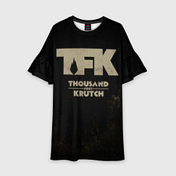 Платье клеш для девочки TFK - Thousand Foot Krutch, цвет: 3D-принт