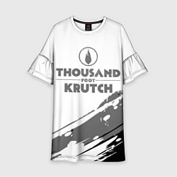 Платье клеш для девочки Thousand Foot Krutch логотип, цвет: 3D-принт
