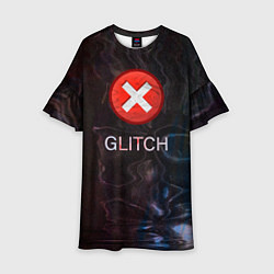 Платье клеш для девочки GLITCH - Визуальная ошибка, цвет: 3D-принт