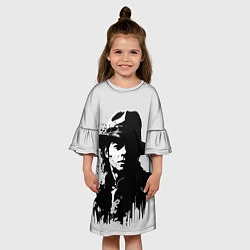Платье клеш для девочки Майкл Джексон - рисунок, цвет: 3D-принт — фото 2