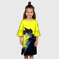 Платье клеш для девочки Дэвид Мартинес - эджраннер, цвет: 3D-принт — фото 2