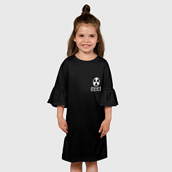 Платье клеш для девочки STALKER лого, цвет: 3D-принт — фото 2