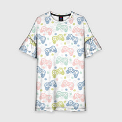 Детское платье Геймпад в горошек