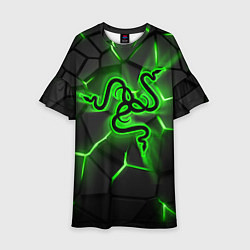 Детское платье Razer neon logo