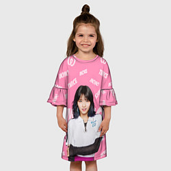 Платье клеш для девочки Momo, цвет: 3D-принт — фото 2