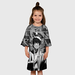 Платье клеш для девочки Аки Хаякава - страницы манги, цвет: 3D-принт — фото 2
