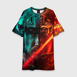 Детское платье Боец на войне