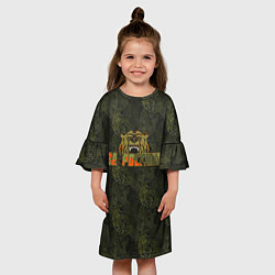 Платье клеш для девочки За Россию, цвет: 3D-принт — фото 2