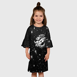 Платье клеш для девочки Футурама межпланетный экспресс, цвет: 3D-принт — фото 2
