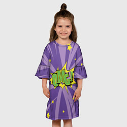 Платье клеш для девочки Omg, цвет: 3D-принт — фото 2