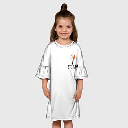 Платье клеш для девочки Teampood, цвет: 3D-принт — фото 2
