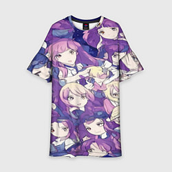Платье клеш для девочки Японские девушки в стиле анимэ, цвет: 3D-принт
