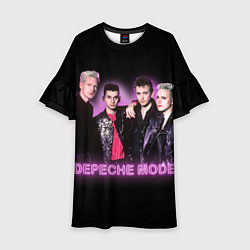 Детское платье 80s Depeche Mode neon