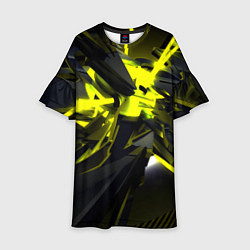 Детское платье Yellow gold abstraction