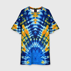 Детское платье Tie dye стиль хиппи