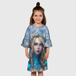 Платье клеш для девочки Dota 2 Crystal Maiden, цвет: 3D-принт — фото 2