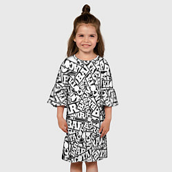 Платье клеш для девочки Baracota Stickers, цвет: 3D-принт — фото 2