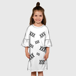 Платье клеш для девочки Разброс Иксов, цвет: 3D-принт — фото 2