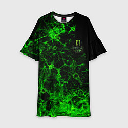 Платье клеш для девочки Monster energy cup, цвет: 3D-принт