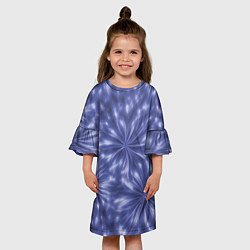 Платье клеш для девочки Волшебные цветы, цвет: 3D-принт — фото 2