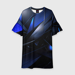 Детское платье Blue black background