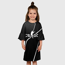 Платье клеш для девочки Кс го -whiteline, цвет: 3D-принт — фото 2