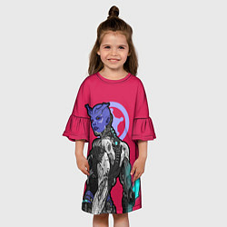 Платье клеш для девочки RimWorld персонаж, цвет: 3D-принт — фото 2