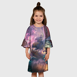Платье клеш для девочки Магия Sea of Thieves, цвет: 3D-принт — фото 2