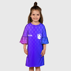 Платье клеш для девочки Форма Team Liquid, цвет: 3D-принт — фото 2