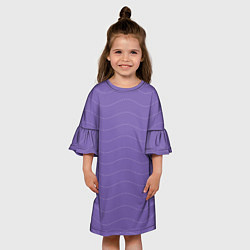 Платье клеш для девочки Пунктирный бег, цвет: 3D-принт — фото 2