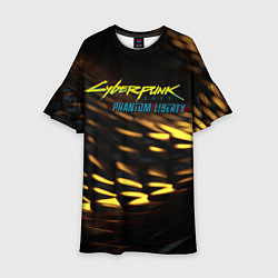 Детское платье Cyberpunk 2077 phantom liberty black gold