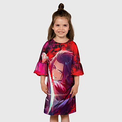 Платье клеш для девочки Сюгэн Ямада Асаэмон Адский рай, цвет: 3D-принт — фото 2