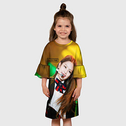 Платье клеш для девочки Blackpink Jennie Kim, цвет: 3D-принт — фото 2