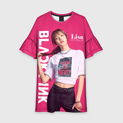 Платье клеш для девочки Blackpink Beautiful Lisa, цвет: 3D-принт