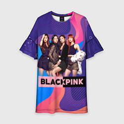 Платье клеш для девочки K-pop Blackpink girls, цвет: 3D-принт