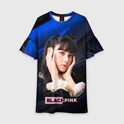 Платье клеш для девочки Blackpink Lisa, цвет: 3D-принт