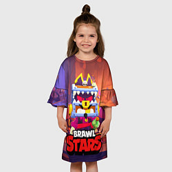 Платье клеш для девочки Затонувший сундук Грифф, цвет: 3D-принт — фото 2