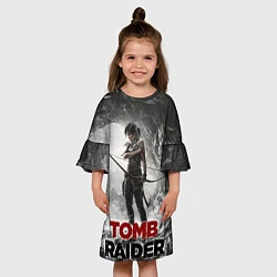 Платье клеш для девочки Rise of the tomb rider, цвет: 3D-принт — фото 2