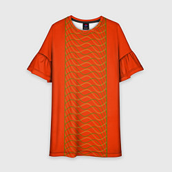 Платье клеш для девочки Сицилийский апельсин, цвет: 3D-принт