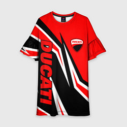 Детское платье Ducati- red stripes