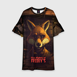 Платье клеш для девочки Five Nights at Freddys Mangle, цвет: 3D-принт