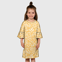 Платье клеш для девочки Сакура паттерн, цвет: 3D-принт — фото 2